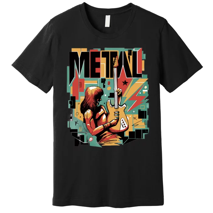 Metal Music Abstract Premium T-Shirt