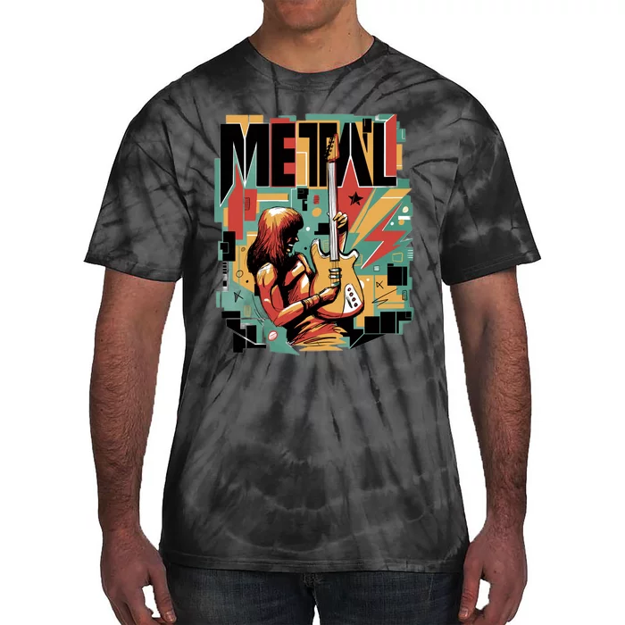 Metal Music Abstract Tie-Dye T-Shirt