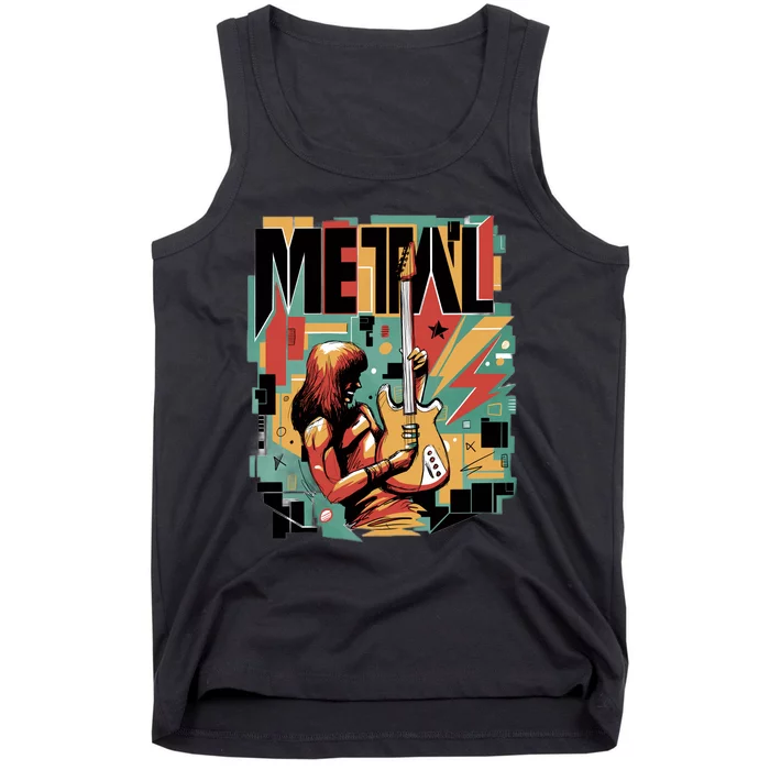 Metal Music Abstract Tank Top