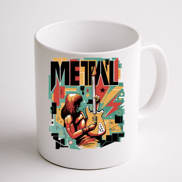 Metal Music Abstract Front & Back Coffee Mug