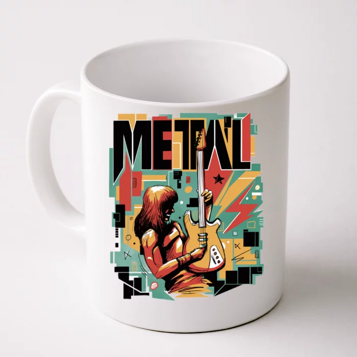 Metal Music Abstract Front & Back Coffee Mug