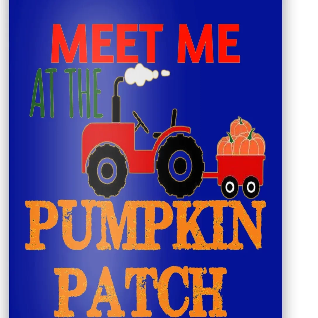 Meet Me At The Pumpkin Patch Cute Truck For Halloween Gift Poster