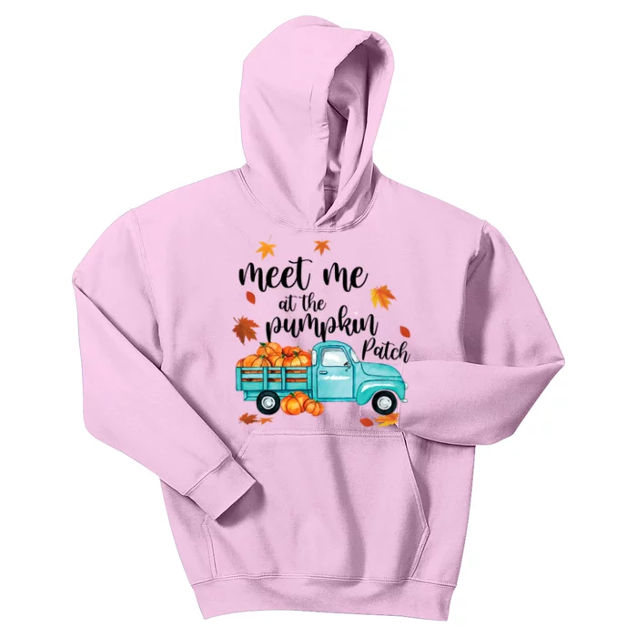 Meet Me At The Pumpkin Patch Halloween Thanksgiving Pumpkin Funny Gift Kids Hoodie