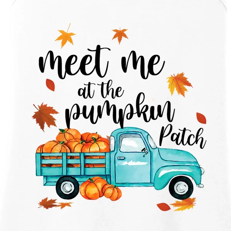 Meet Me At The Pumpkin Patch Halloween Thanksgiving Pumpkin Funny Gift Ladies Essential Tank