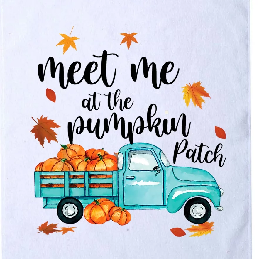 Meet Me At The Pumpkin Patch Halloween Thanksgiving Pumpkin Funny Gift Platinum Collection Golf Towel