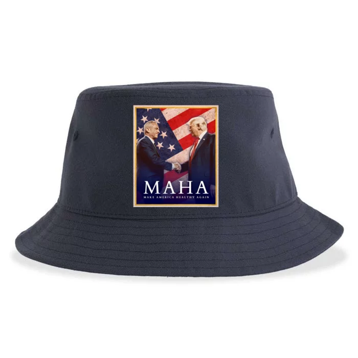 Maha Make America Healthy Again Usa Trump Kennedy Sustainable Bucket Hat