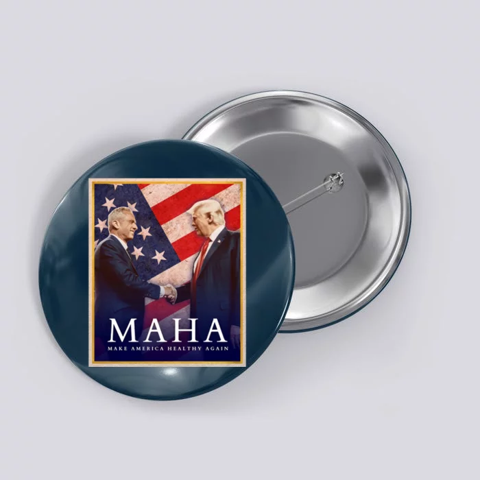 Maha Make America Healthy Again Usa Trump Kennedy Button