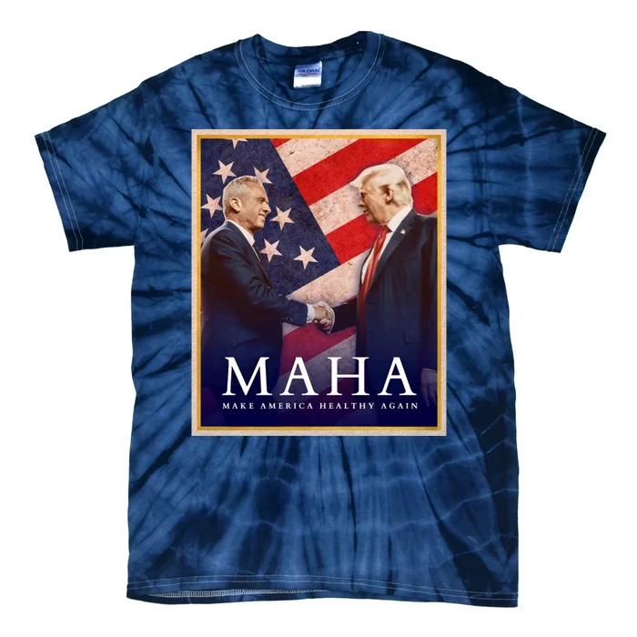 Maha Make America Healthy Again Usa Trump Kennedy Tie-Dye T-Shirt