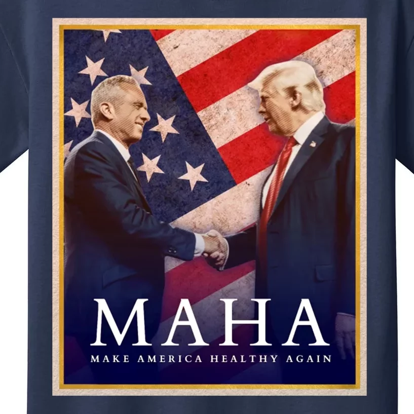 Maha Make America Healthy Again Usa Trump Kennedy Kids T-Shirt