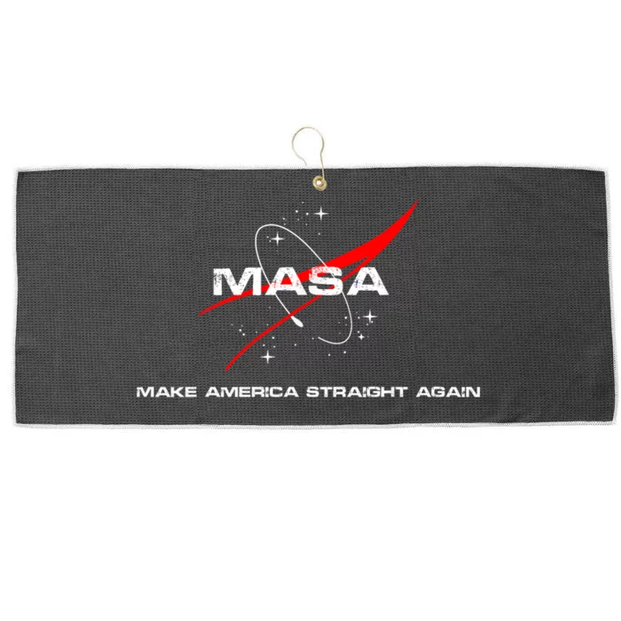 MASA Make America Straight Again Large Microfiber Waffle Golf Towel