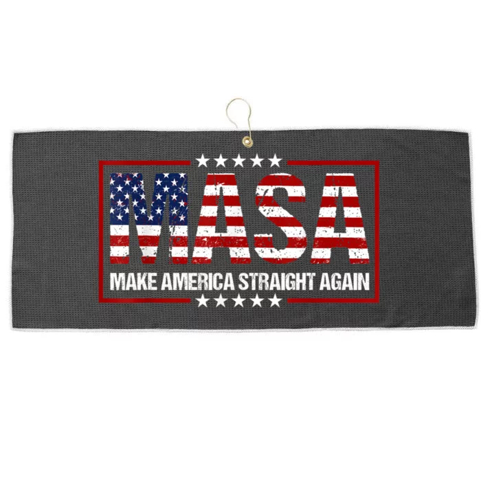 MASA Make America Straight Again Large Microfiber Waffle Golf Towel