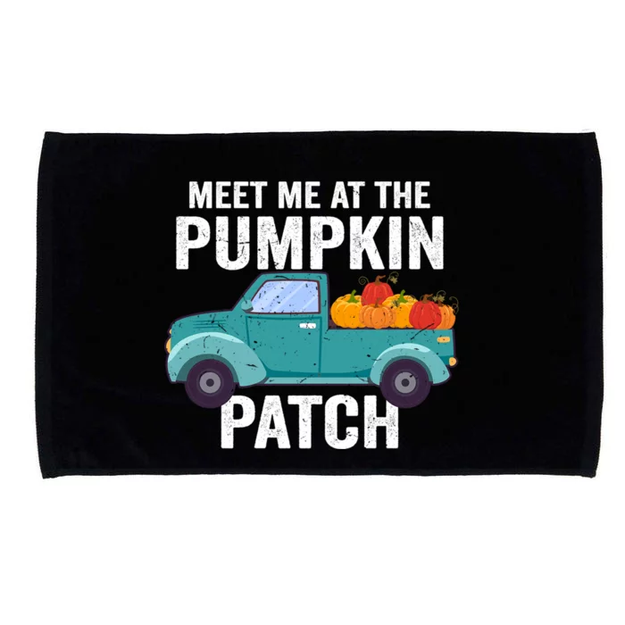 Meet Me At The Pumpkin Patch Pickup Truck Cool Gift Microfiber Hand Towel