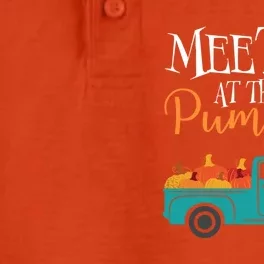 Meet Me At The Pumpkin Patch Love Fall Autumn Holiday Season Cool Gift Dry Zone Grid Performance Polo