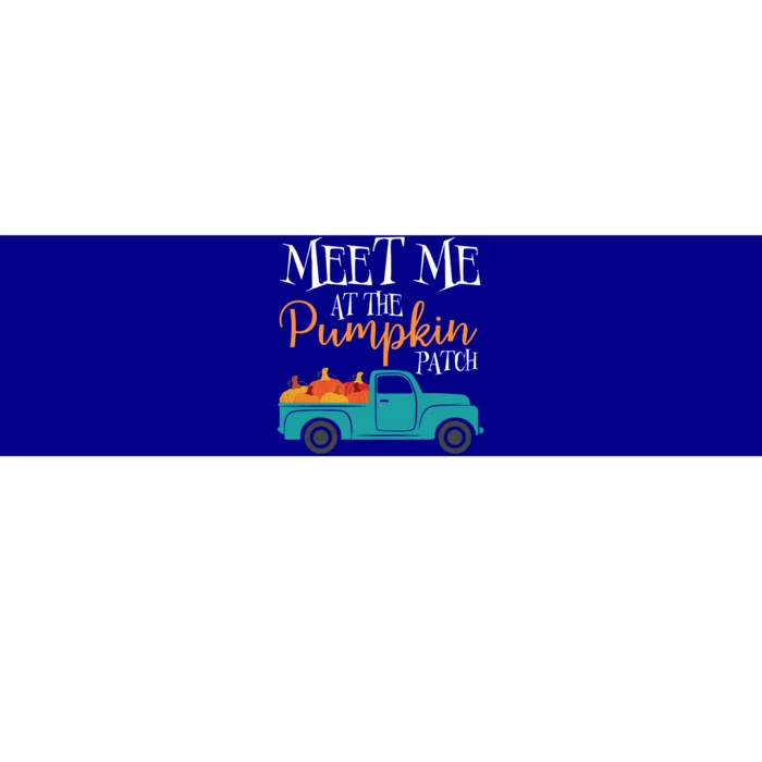 Meet Me At The Pumpkin Patch Love Fall Autumn Holiday Season Cool Gift Bumper Sticker