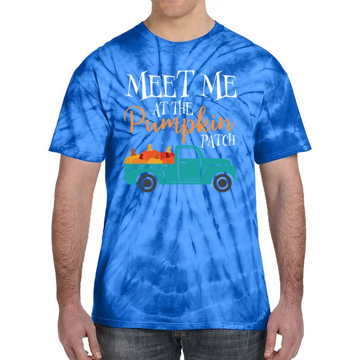 Meet Me At The Pumpkin Patch Love Fall Autumn Holiday Season Cool Gift Tie-Dye T-Shirt