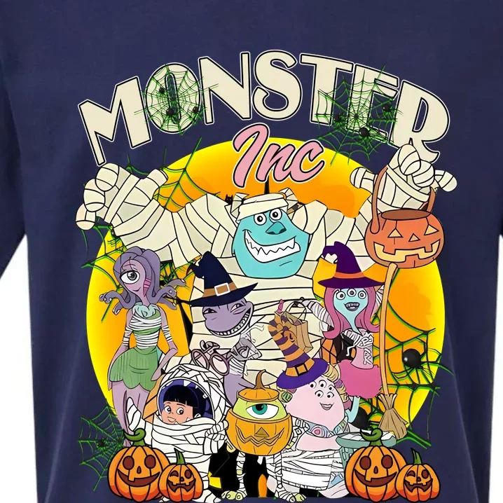 Monster Mike And Sully Boo Halloween Party 2024 Halloween Monsters Sueded Cloud Jersey T-Shirt