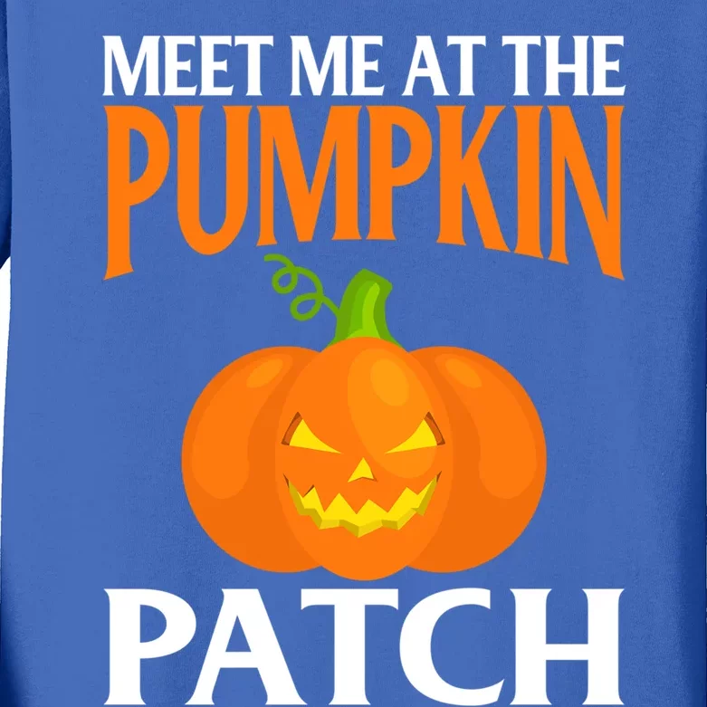 Meet Me At The Pumpkin Patch Cute Gift Kids Long Sleeve Shirt