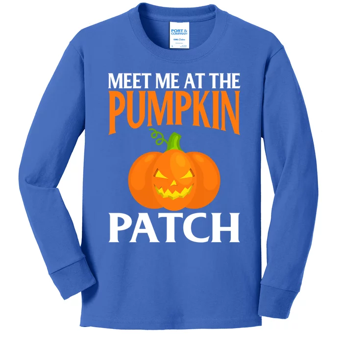 Meet Me At The Pumpkin Patch Cute Gift Kids Long Sleeve Shirt