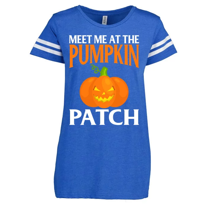 Meet Me At The Pumpkin Patch Cute Gift Enza Ladies Jersey Football T-Shirt