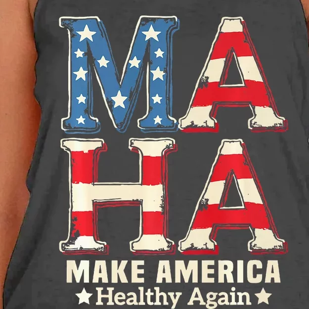 Maha Make America Healthy Again Trump Vance Kennedy 2024 Premium Women's Knotted Racerback Tank