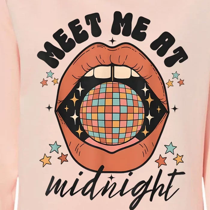 Meet Me At Midnight Funny Santa Christmas Xmas Womens California Wash Sweatshirt