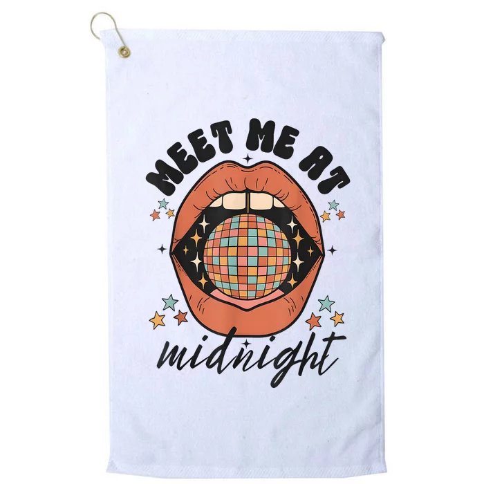 Meet Me At Midnight Funny Santa Christmas Xmas Platinum Collection Golf Towel