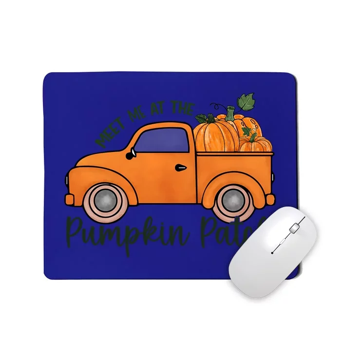 Meet Me At The Pumpkin Patch Super Cute Fall Artwork Designs Gift Mousepad