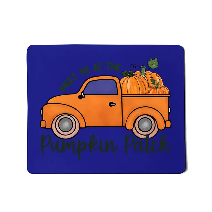 Meet Me At The Pumpkin Patch Super Cute Fall Artwork Designs Gift Mousepad