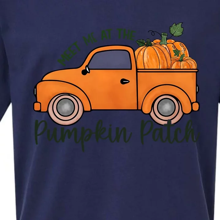 Meet Me At The Pumpkin Patch Super Cute Fall Artwork Designs Gift Sueded Cloud Jersey T-Shirt