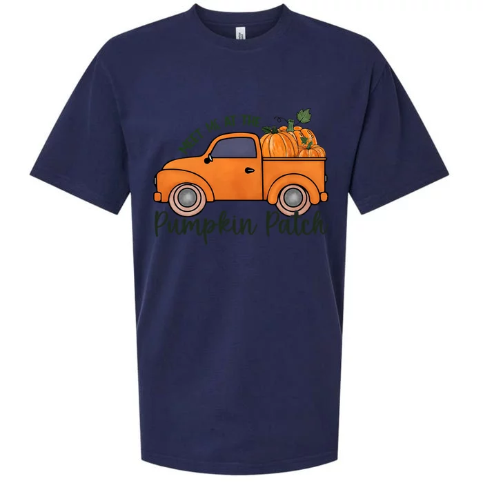 Meet Me At The Pumpkin Patch Super Cute Fall Artwork Designs Gift Sueded Cloud Jersey T-Shirt