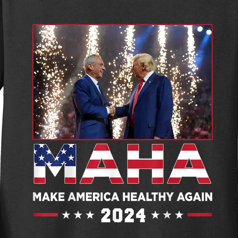 Maha Make America Healthy Again Trump Vance Kennedy 2024 Kids Long Sleeve Shirt