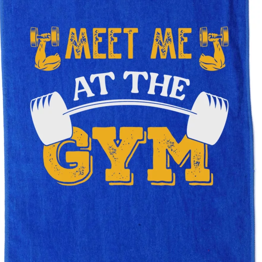 Meet Me At The Gym Meaningful Gift Platinum Collection Golf Towel