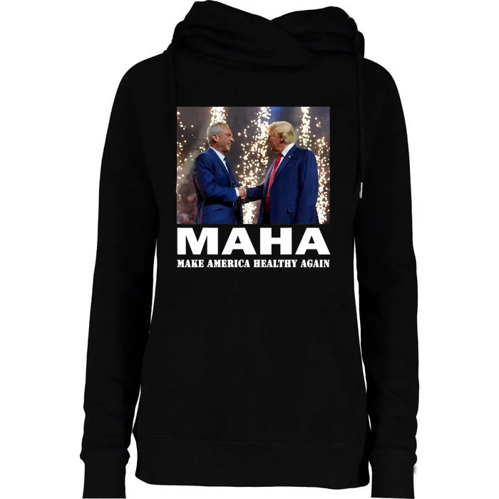 Maha Make America Healthy Again Trump 2024 Womens Funnel Neck Pullover Hood