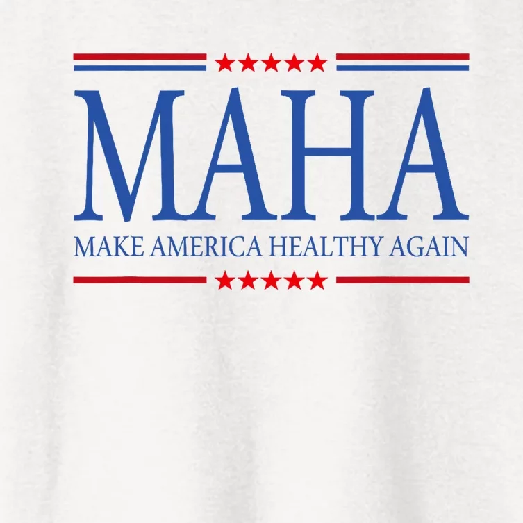 Maha Make America Healthy Women's Crop Top Tee