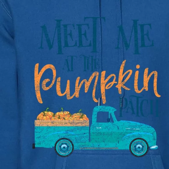 Meet Me At The Pumpkin Patch Cool Gift Premium Hoodie