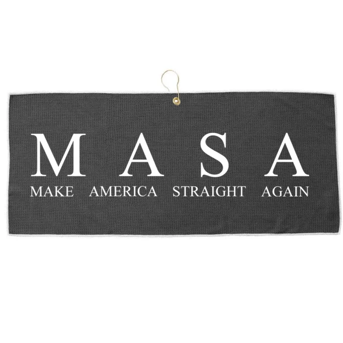 Masa Make America Straight Again Large Microfiber Waffle Golf Towel