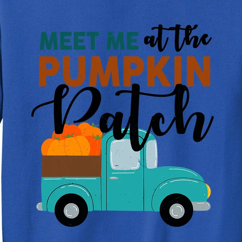 Meet Me At The Pumpkin Patch Retro Truck Halloween Cute Gift Sweatshirt