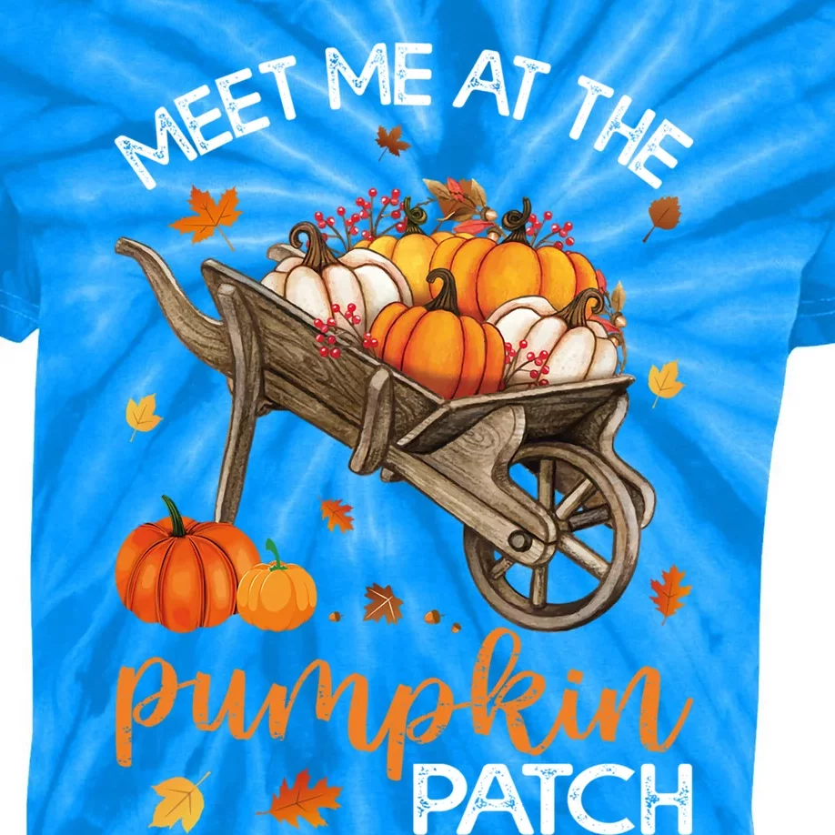 Meet Me At The Pumpkin Patch Gift Kids Tie-Dye T-Shirt