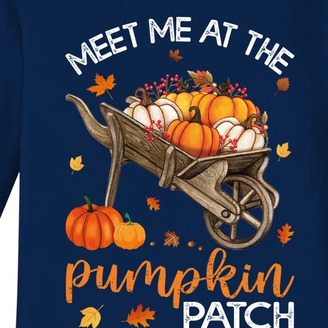 Meet Me At The Pumpkin Patch Gift Baby Long Sleeve Bodysuit