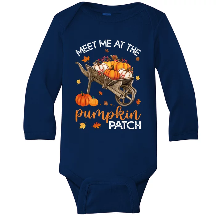 Meet Me At The Pumpkin Patch Gift Baby Long Sleeve Bodysuit