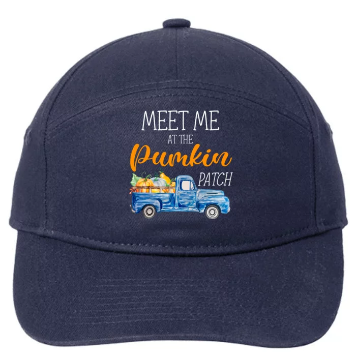 Meet Me At The Pumpkin Patch Cute Halloween 7-Panel Snapback Hat