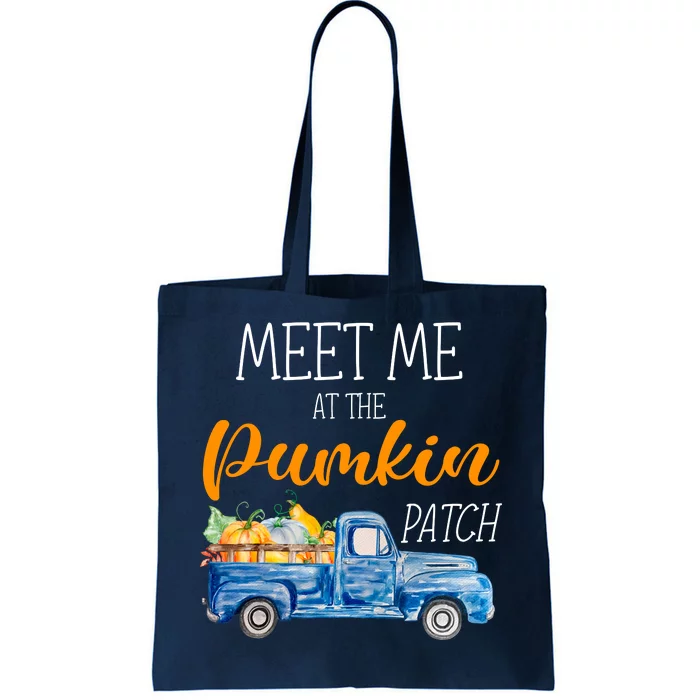 Meet Me At The Pumpkin Patch Cute Halloween Tote Bag