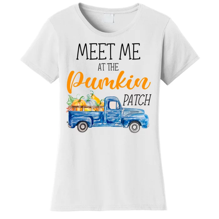 Meet Me At The Pumpkin Patch Cute Halloween Women's T-Shirt