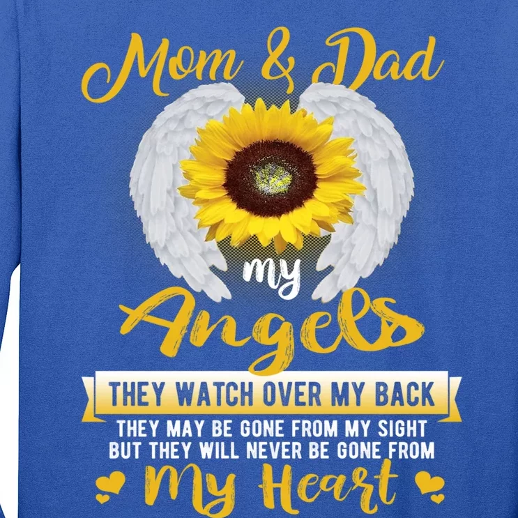 My Mom And Dad My Angels They Will Never Be Gone From My Heart Gift Long Sleeve Shirt