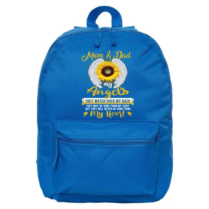 My Mom And Dad My Angels They Will Never Be Gone From My Heart Gift 16 in Basic Backpack