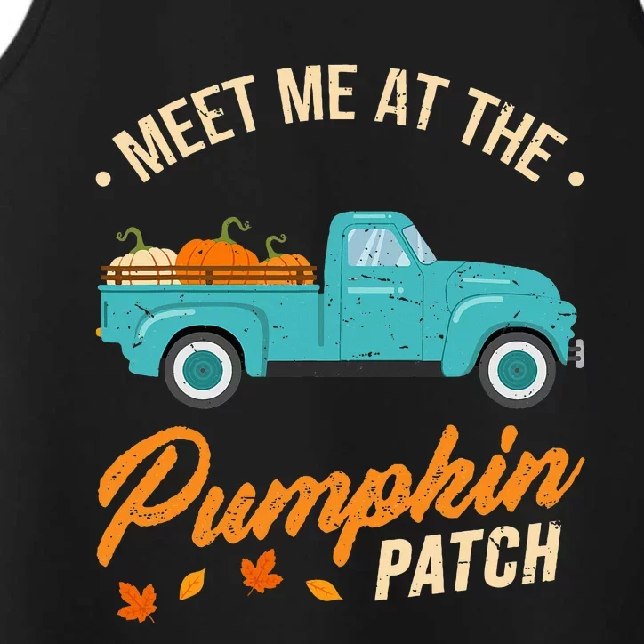 Meet Me At The Pumpkin Patch Truck Halloween Hello Fall 2024 Performance Tank