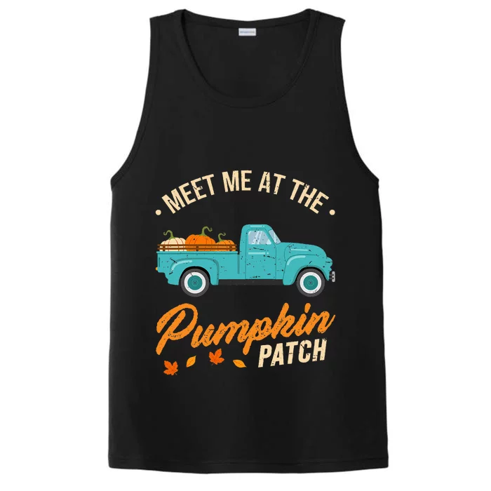 Meet Me At The Pumpkin Patch Truck Halloween Hello Fall 2024 Performance Tank