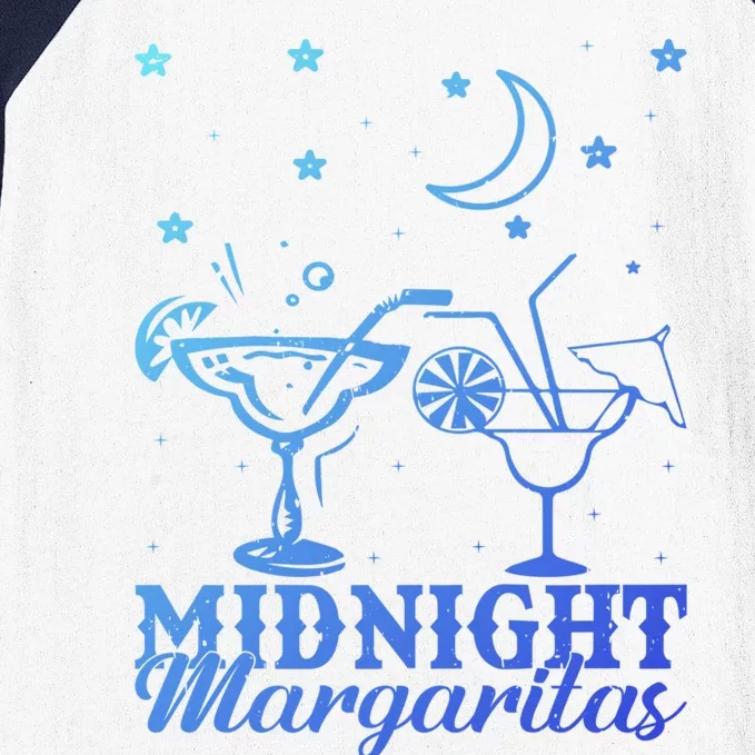 Midnight Margaritas Alcoholic Beverage Alcohol Gift Baseball Sleeve Shirt