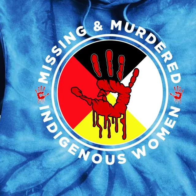 Mmiw Missing And Murdered Indigenous Medicine Wheel Mmiw Gift Tie Dye Hoodie