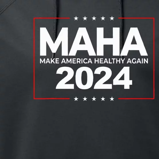 Maha Make America Healthy Again Robert F. Kennedy Jr. 2024 Performance Fleece Hoodie